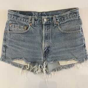 Vintage Women’s Levi’s 517 Reworked Denim Shorts